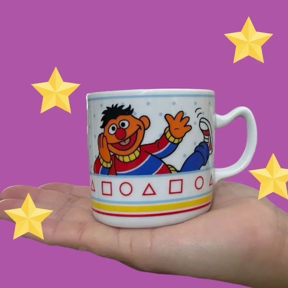 Vtg Sesame Street Bert & Ernie Cup Children’s Porcelain Coffee Mug